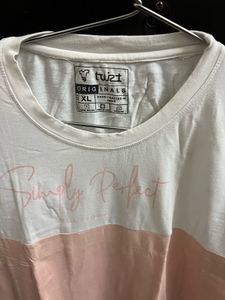 White And Pink T Shirt