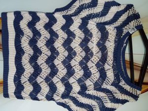 Zigzag Knit Top