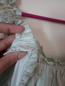 Striped Ruffle Dress