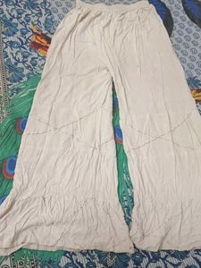 Wide Leg Beige Pants