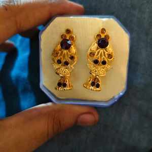 Vintage Gold Tone Drop Earrings