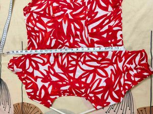 Red Printed Top