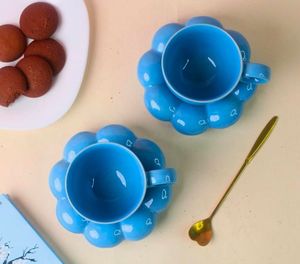Blue Cloud CUP AND SAUCER SET(1 Set)