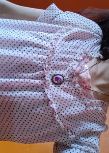 Baby Pink Polka Dot Gothic Dress