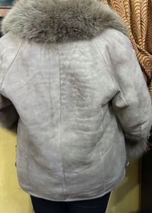 Fur Collar Grey Coat