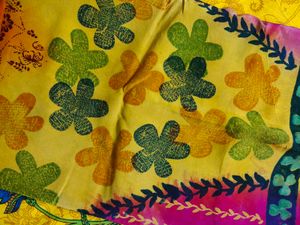 Multicolored Crepe Printed Saree