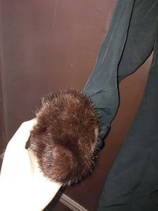 Cocktail Dress With Furr Cuffs