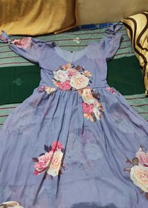 Soft Floral Print Dress