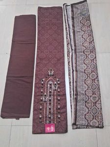 Neeru's Brown Embellished Salwar Suit