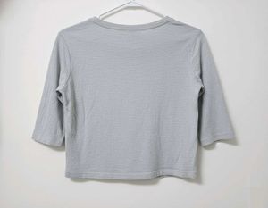 Grey crop top