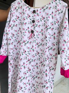 Floral Print Kurta