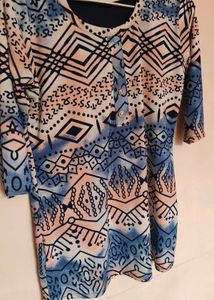 Patterned Tunic Top