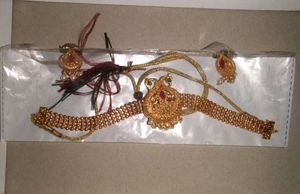Gold-Tone Necklace & Earring Set