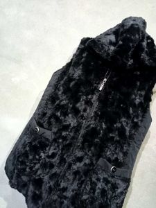 Faux Fur Hooded Vest