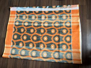 Orange Cotton Saree