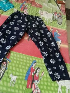 Printed Kurti And Trouser Suit