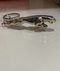 Metal Jaguar Logo And Teddy Keychain Combo