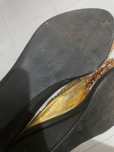 Gold Embellished Ballerinas