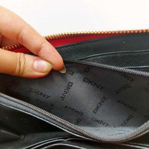 Authentic Imported DKNY zip-around wallet