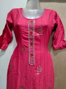 Pink Embroidered Salwar Suit