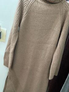 Cozy Knit Turtleneck Winter Dress