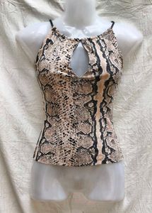 2255 SEXY SNAKE PRINT TOP
