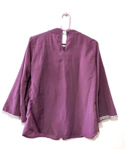 Purple Lace Top
