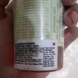 PIXI Glow Tonic with 5% Glycolic Acid( Cash only )