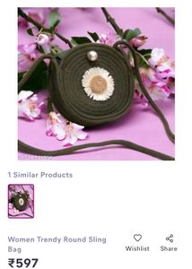 Olive Bag Daisy Circle Sling‼️sale‼️
