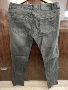 Men&#39;s Gray Black Denim Jeans