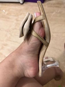 satin Bow Heels