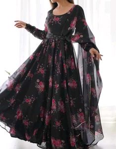 Floral Anarkali Kurta Set