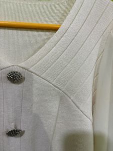 Elegant Cream Crop Top