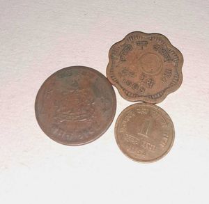 3Old Indian coins