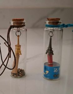 Eiffel Tower Charm in a Bottle