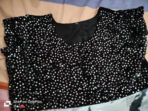 Black And White Gawn Kurti