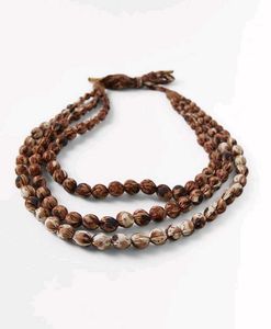 ZARA Fabric Covered Beaded Necklace