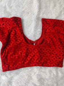RED VELVET BLOUSE