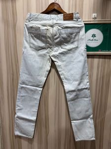 Michael Kors Straight Fit White Jeans