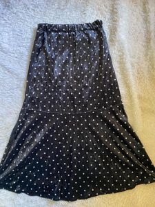 Vintage Polka Dot Midi Skirt