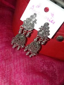 Peacock Jhumka Earrings