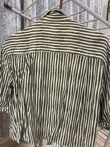 Striped Button-Up Shirt