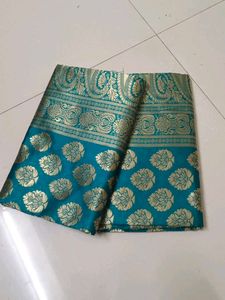 Teal & Gold Saree-2 Pieces