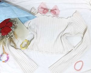 Cute Full Sleeve Crop Top ✨