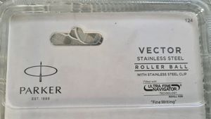Parker Vector Steel Roller Ball Pen &amp; Keychain