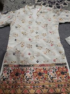 Cream Garara For Girls
