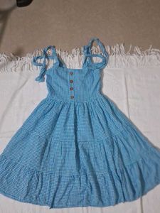 Blue Gingham Sundress