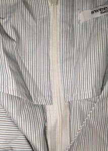 Imported Sweeve Striped Flared Sleeve Top