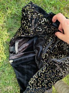 Elegant Black Velvet Dress