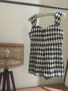 Zara Diamond Pattern Romper jumpsuit